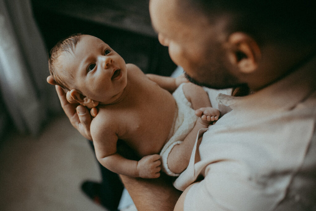 Cozy comfort and boho charm: A Raleigh in-home session celebrates Matthew's arrival at 20 days old.